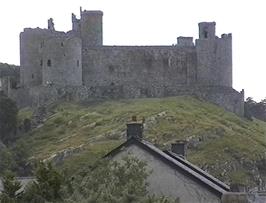 Harlech Castle, 22.2 miles into the ride